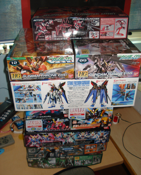 Gundam Model Kits to do!
