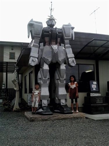 Stone Gundam Statue