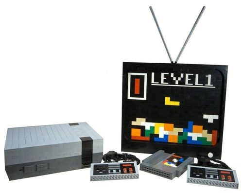 Life-Sized NES Made From LEGO