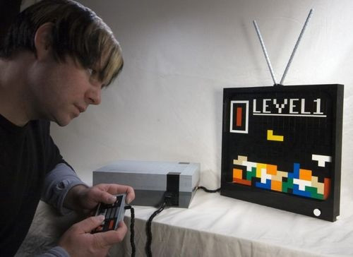 Life-Sized NES Made From LEGO