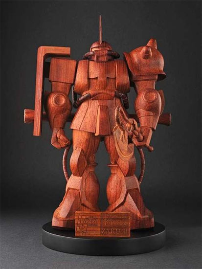 Thousand Dollar Wooden Gundam Statue